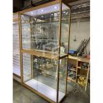 8mm Thick Tempered Glass Display Showcase Counter 1200mm Long