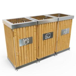 China Rolling Cover EN840 Certificate 10.5gal Outdoor Waste Container wholesale
