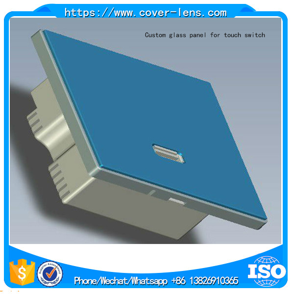 Customized high quality 2mm thickness glass panel for smart switch
