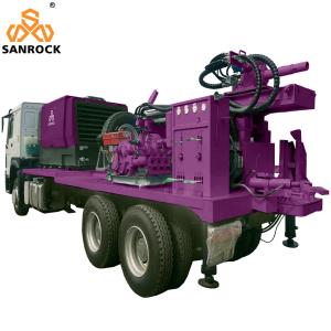 China Hydraulic Rotary Borehole Water Drilling Rig Truck Mounted Water Well Drilling Equipment wholesale