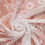 Green Environmental Protection Eyelash Lace Fabric for Wedding Dress