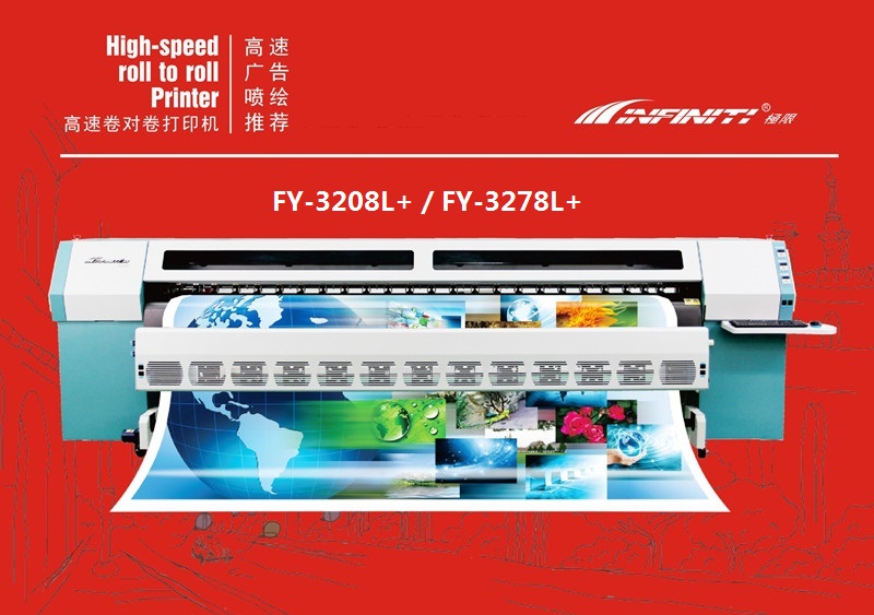 Infiniti / Challenger FY-3278L+ 3.2m solvent printer with 8pcs SPT 510/50PL heads high quality