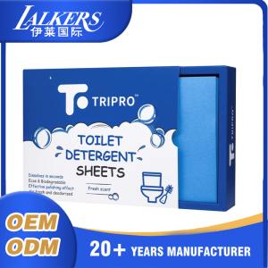China Quick Dissolve Toilet Cleaning Sheets Toilet Cleaning Strips Lightweight wholesale