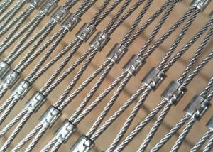 China Ferruled / Woven Stainless Steel Rope Mesh 40*40 Aperture wholesale