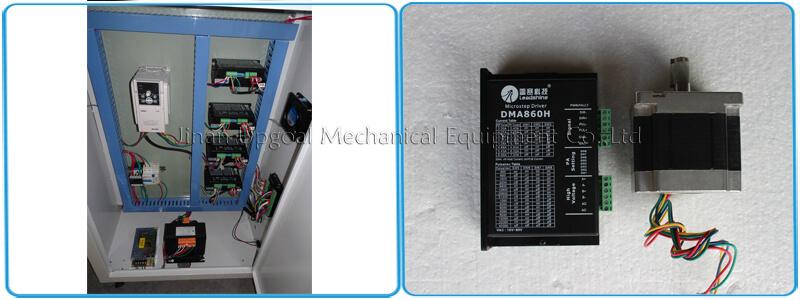 86BYGH450B stepper motor & Leadshine DMA860H stepper driver & Sunfar inverter 