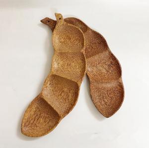 China Tamarind Coconut Handmade Wooden Plates Dish Nature Inspired wholesale