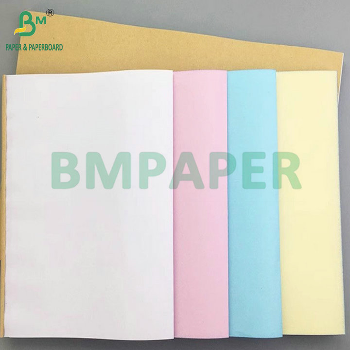 70gsm 75gsm Carbonless Copy Paper Black Blue Image Extended Sheets 8.5x14''