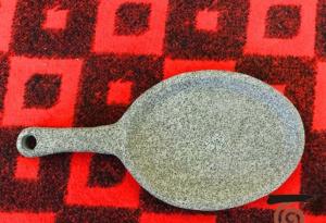 China Natural Stone Handicrafts Lava Bake Gray Color Heat Resistant For Decoration wholesale