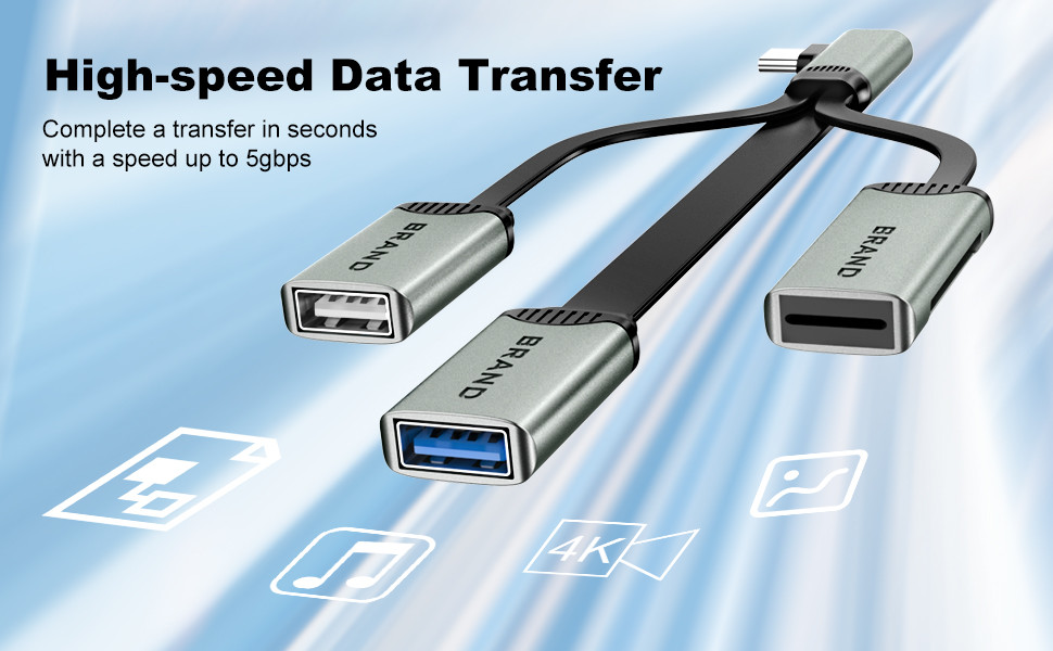 Hub Cable For Reading For TF Card SD Card Usb 2.0 And Usb 3.0 Fast Transfer Data