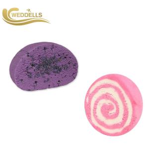 China Colorful Bubble Bar Bath Bomb Rose Scent Round Shape ISO9001 SGS wholesale