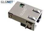 90 ° Magnetic RJ45 Connector Assembly Tab Down 10 / 100 / 1000 Base - T