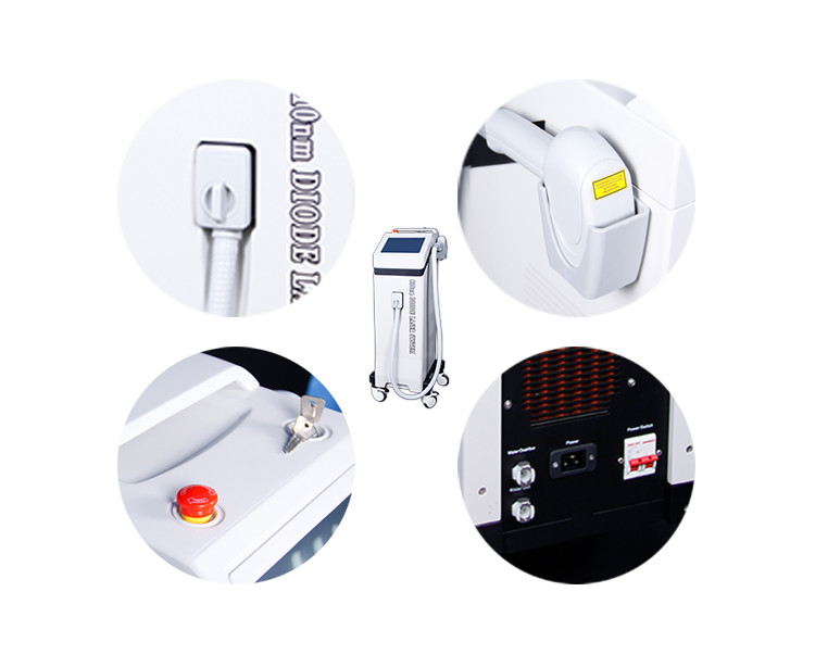 500W-2400W Diode Laser Hair Removal Machine With Safety Features