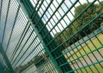 Green Pvc Coated Double Loop Roll Top Fencing Modern