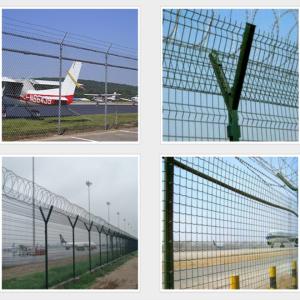 China 5.0mm Hot Dipped Galvanized Airport Security Fencing Razor Barbed Wire Anti Climb wholesale