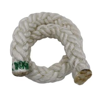 China 8 Strand Braided White Polyester Rope Polyamide Wear Resistant wholesale