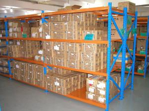 China powder coating finished cold rolled steel storage racking system for warehouse wholesale