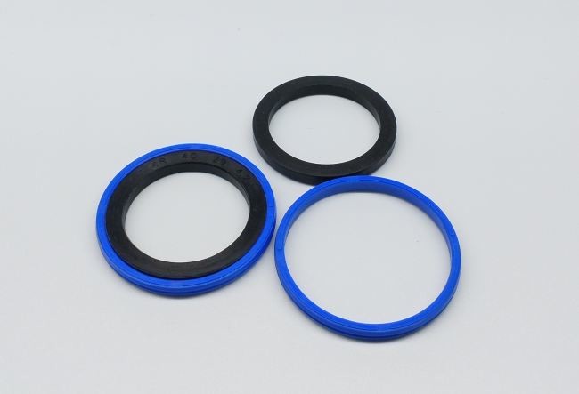 80 Shore A Hydraulic Cylinder Piston Seal Blue PU Material KR 0040 00701 40x29x4.2