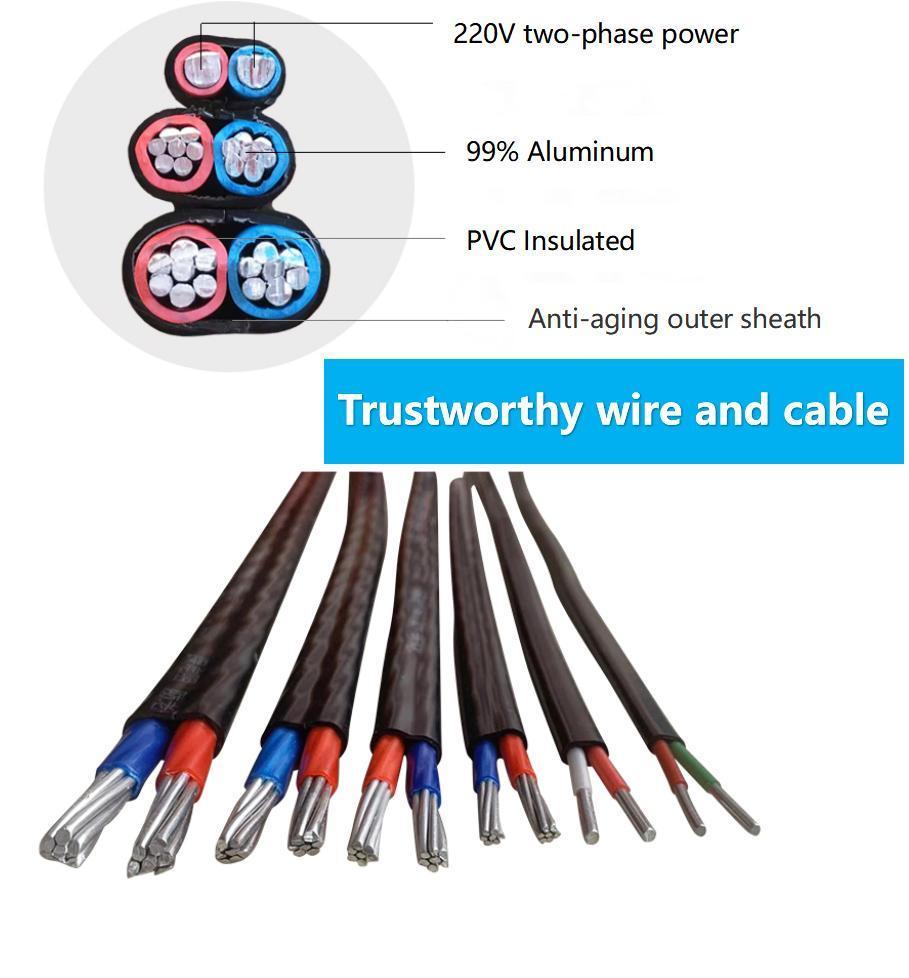 BVVB E PVC Flat Cable 1sqmm1.5sqmm 2.5sqmm 4.0sqmm Twin and Earth TPS Myym Electric Cable
