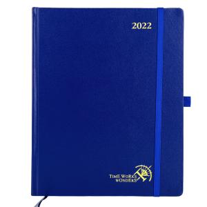 China Vegan Leatherette Monthly Weekly Daily Planner 80GSM Ivory Paper wholesale