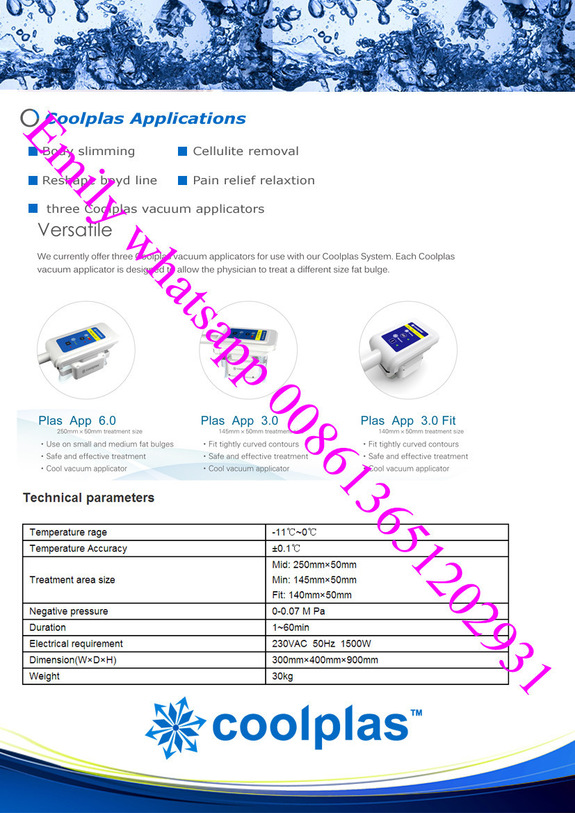 Sincoheren slimming machine Coolplas cryolipolysis fat freezing zeltiq freeze fat