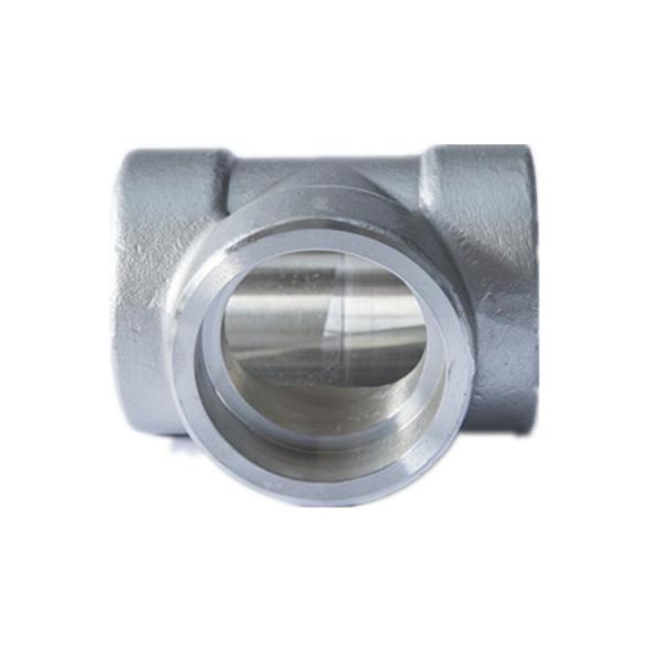 304 304L 316 316L High Pressure Stainless Steel Fittings Equal Tee socket