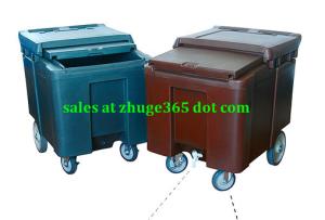 China Premium Plastic 112 Liter Brown Ice Caddy for hotels wholesale