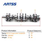 6BT5.9 6D102 6BT Forged Steel Crankshaft For Cummins 3907804 3929037