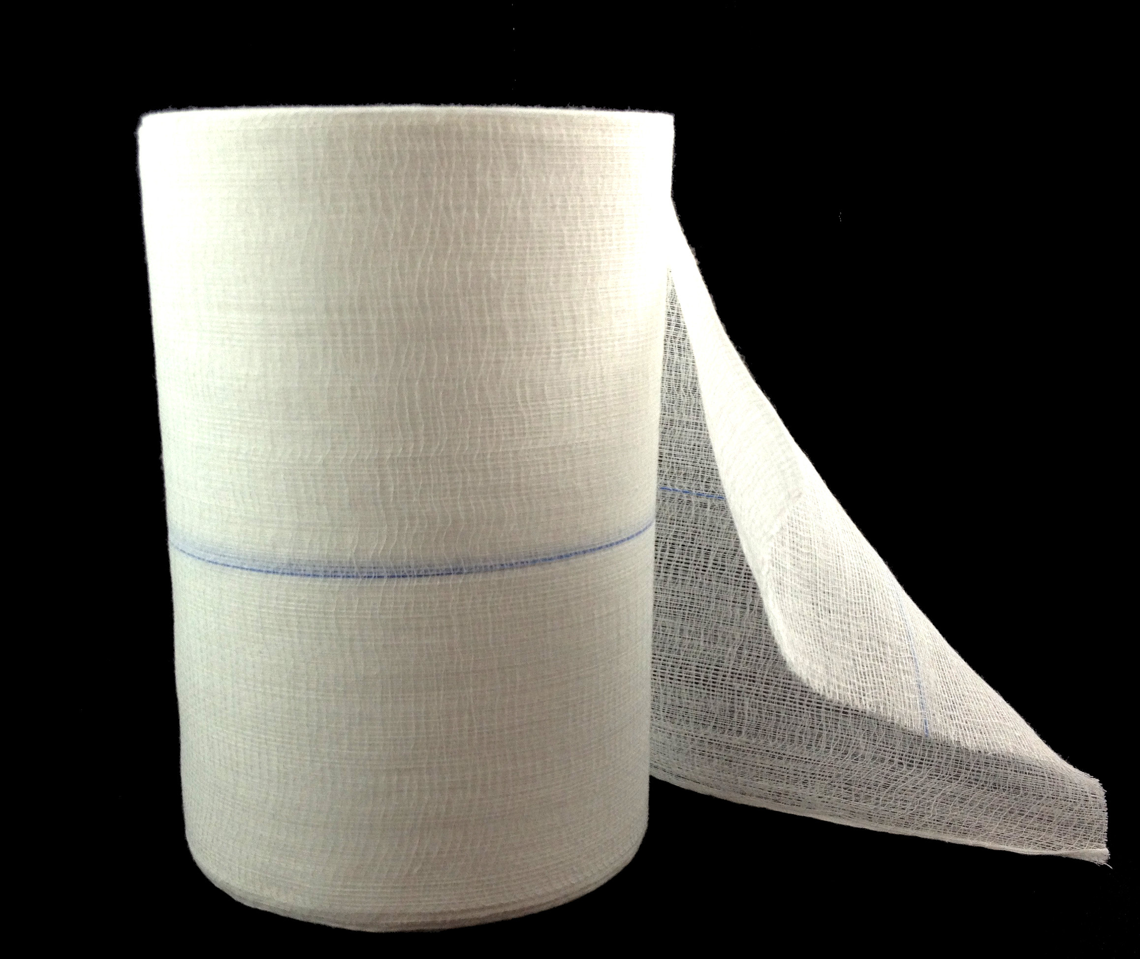36 Inch Medical Dressing Gauze High Breathability Round Gauze Roll 100 Yards Length