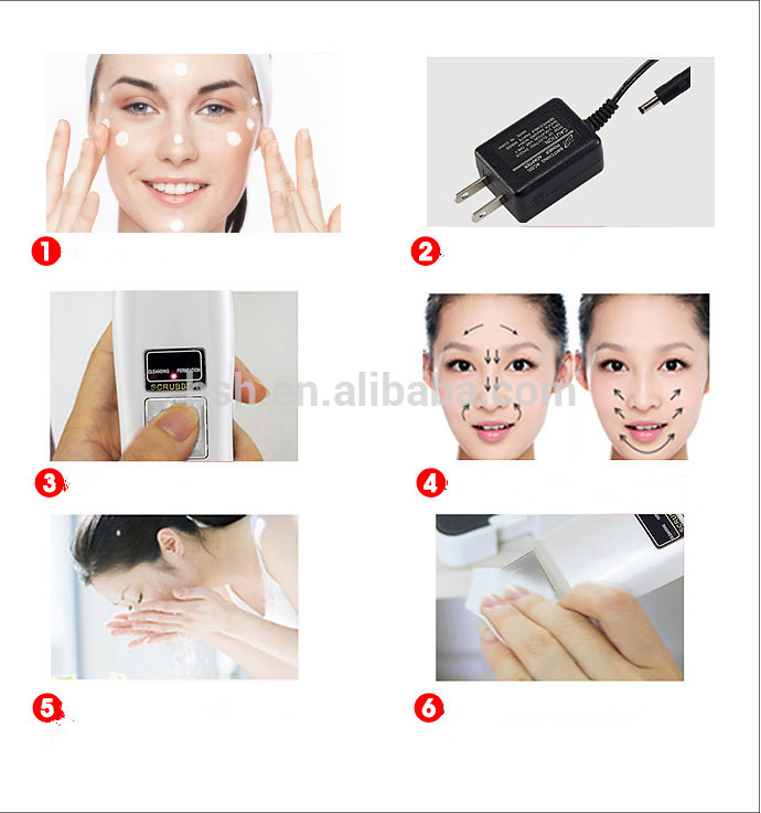BF1204 Ultrasonic Skin Scrubber Spatula Deep Cleansing CE Certificated