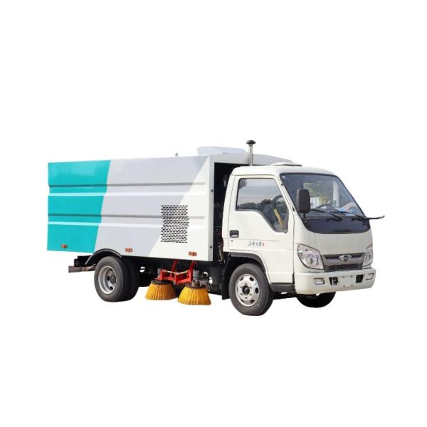 Foton 7.36t 85 Horsepower Engine Road Sweeping Truck for Sweeping Stone Cinder Cement Block, Small Brick, Soil Block, Mud