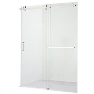 China 10mm Frosted Glass Sliding Shower Doors Explosion Proof Shower Glass Panel wholesale