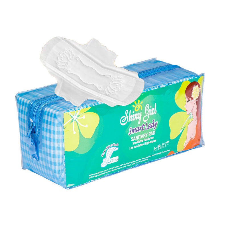 Custom Private Napkins Label Zipper Bag Mix Package ultra Thin and Thick 280mm Pads Large Sanitary Napkins