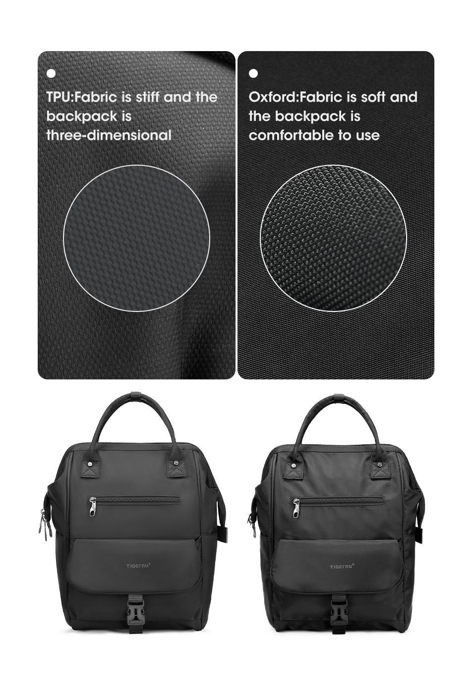 T-B3184 14 Inch Large Capacity Travel Laptop Backpack Mochila For Women