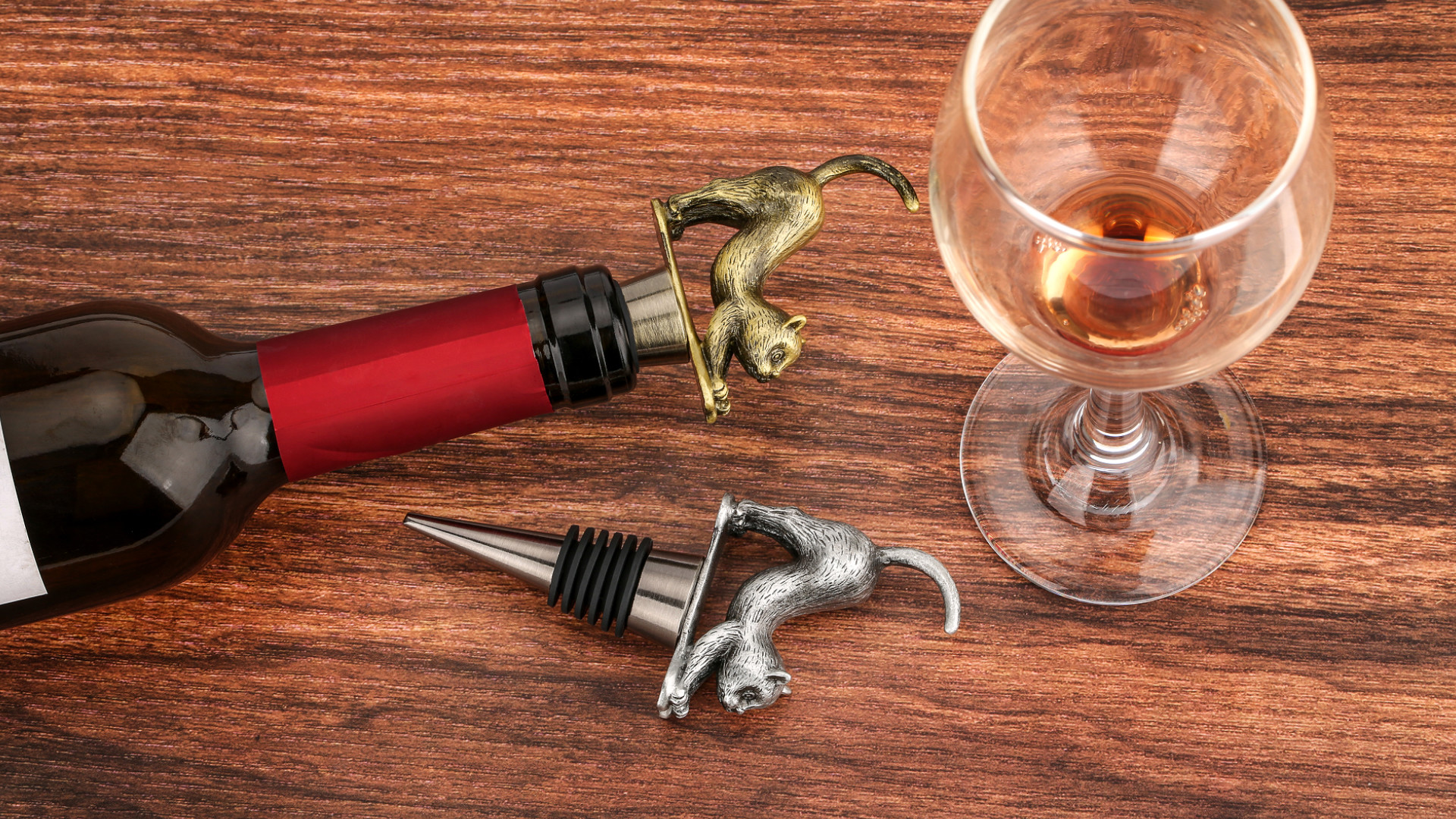 Custom Wine Stopper Animal Dog Cat Metal Bottle Stoppers For Wine Champagne Gifts