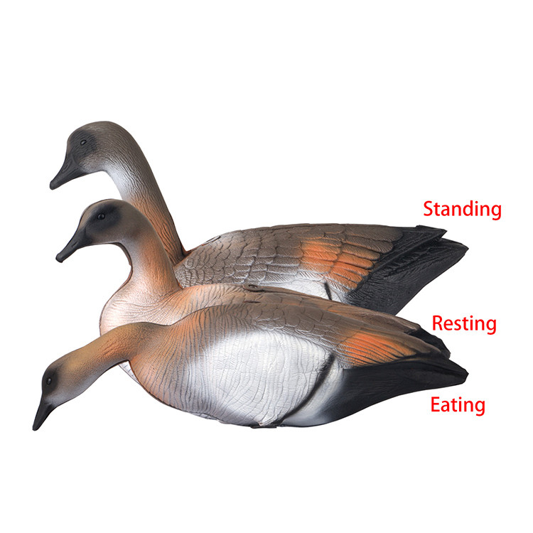 Plastic Rubber Foam Goose Decoys Stretch Neck Feeders / Upright / Sentry