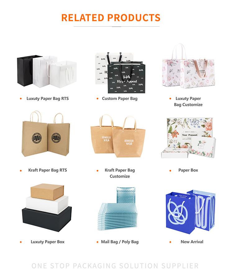 Offset Custom Printed Paper Bags Recyclable Ivory Board Paper