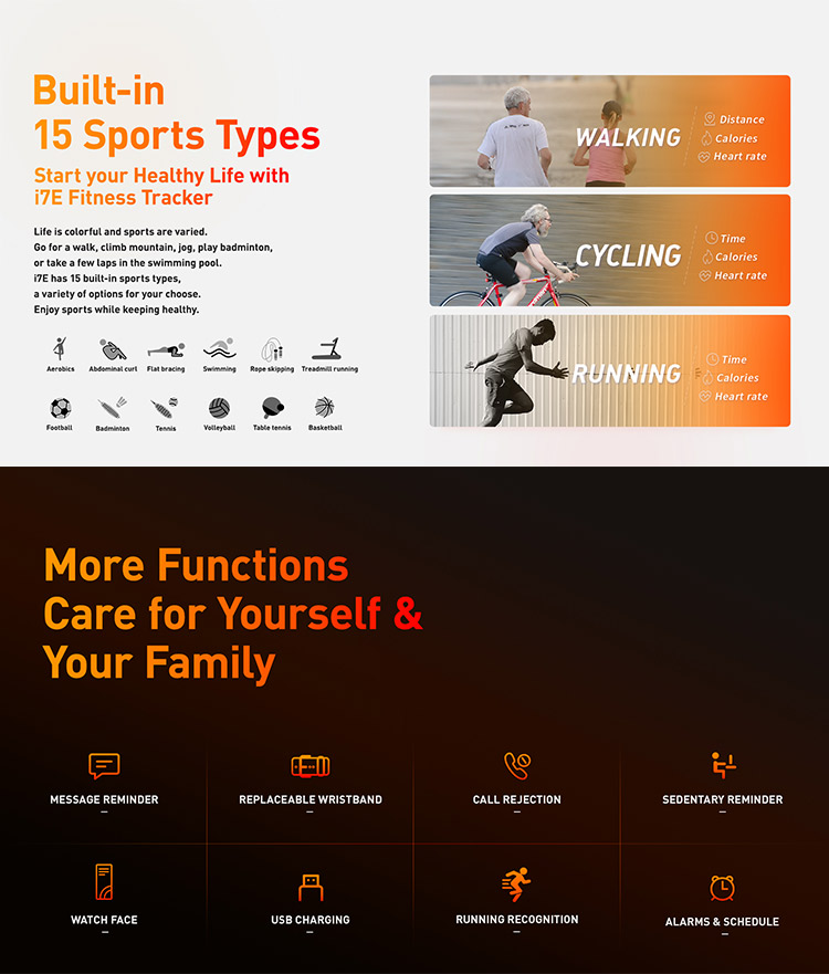 Bluetooth 4.2/5.0 PPG Sports Smart Bracelet