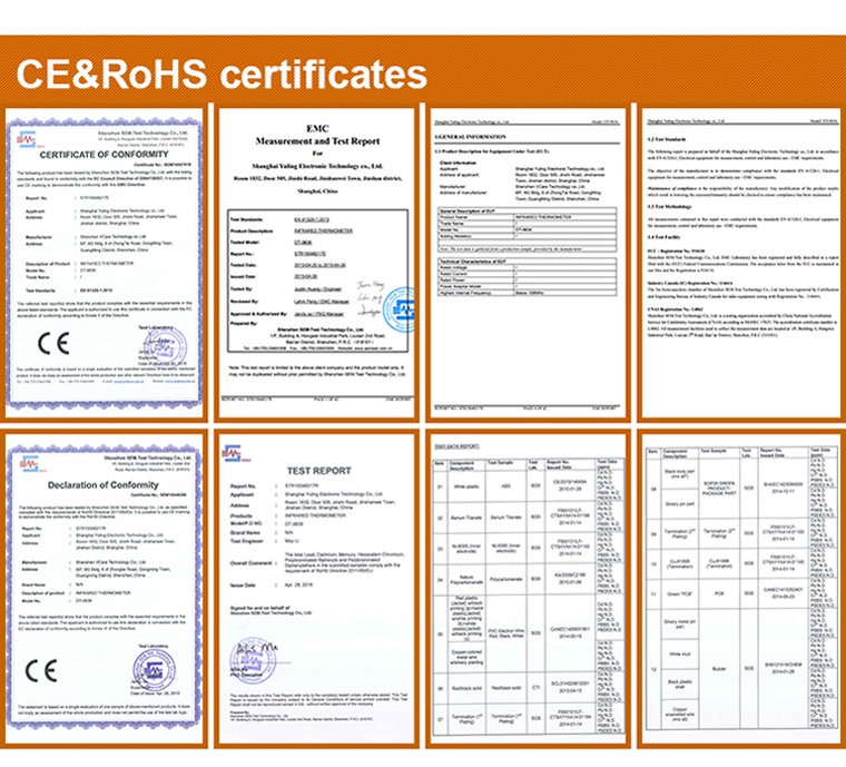 2015 new product battery body thermometer with ISO CE RoHS certificates