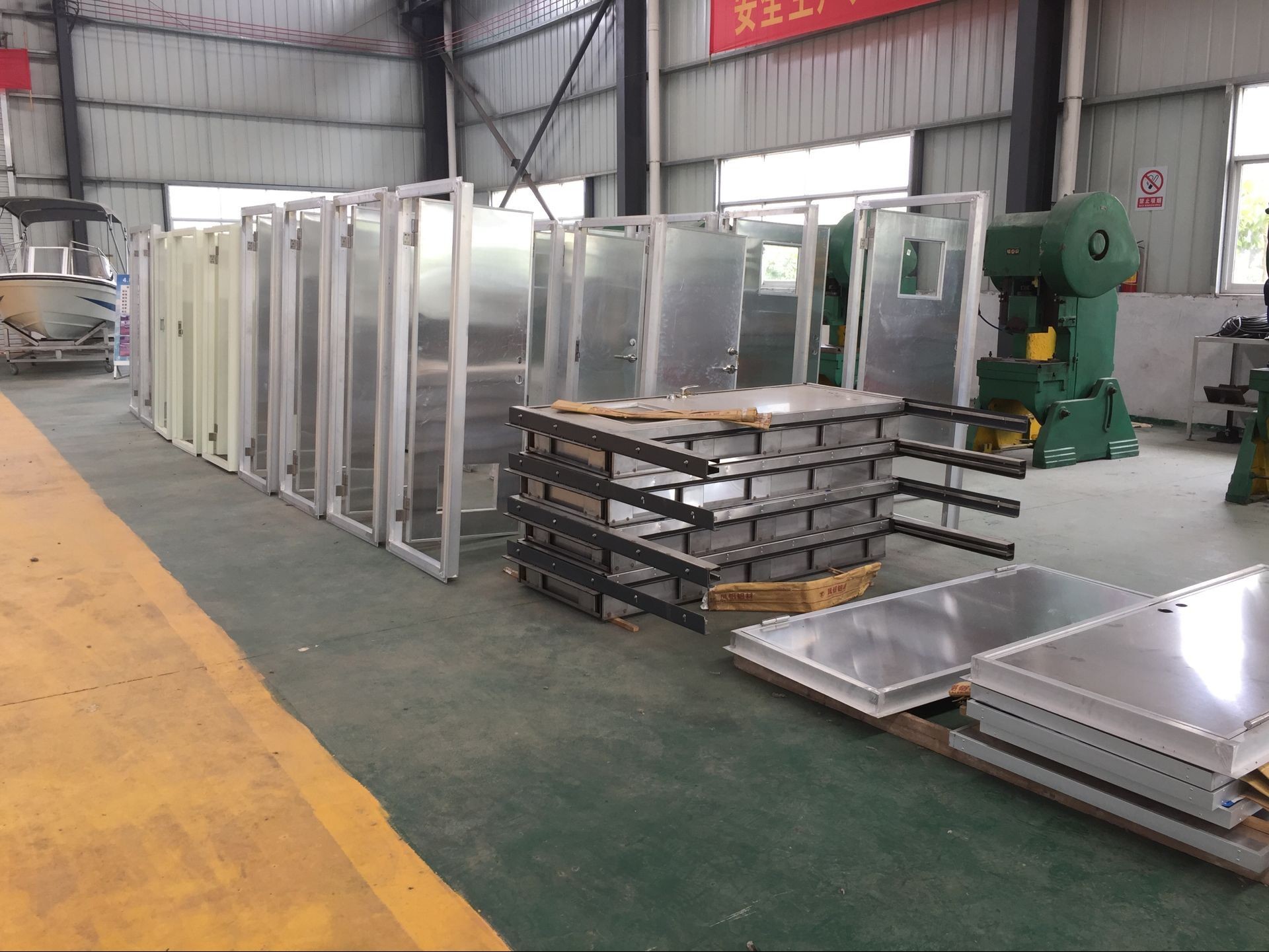 Steel Q235 Marine Watertight Doors Anti Pirate Lock For Sea Going Vessel
