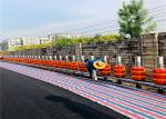 Visibility Yellow/Red Guardrail Barrier Panels Galvanized Steel Bolting