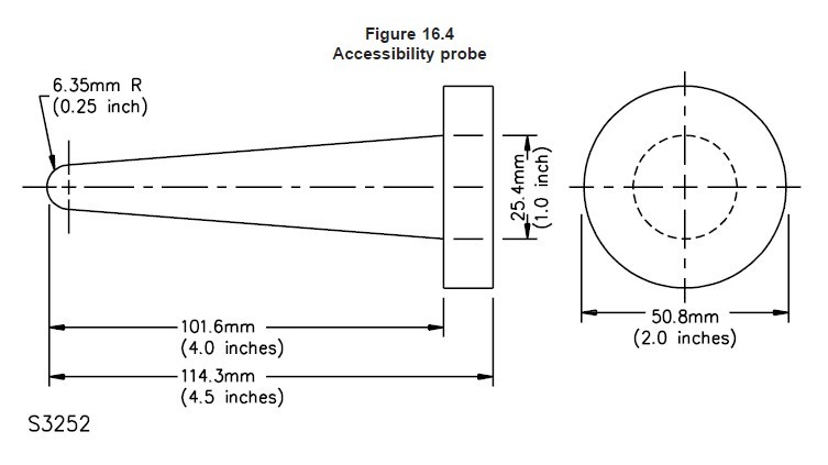 UL1310 Fig 16.4 Accessibility Test Probe HT-U10