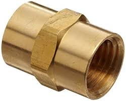 Customized Basic Plumbing Fittings , CNC Lathe Brass Connector For Water / Gas