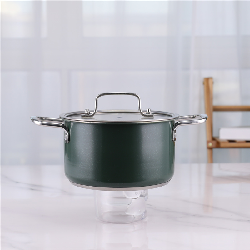 Home Kitchen Stainless Steel Cookware Set 3pcs With Lid