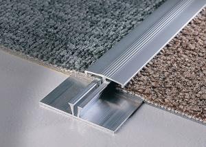 China Anodized Aluminum Carpet Trim Foyer Of Hotel Plaza Bank wholesale