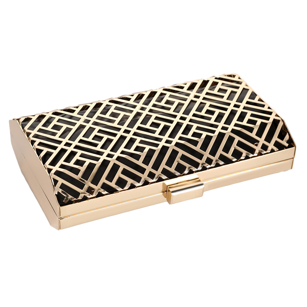 DIY Engagement Gift Gold Hollow Out Clutch Frame