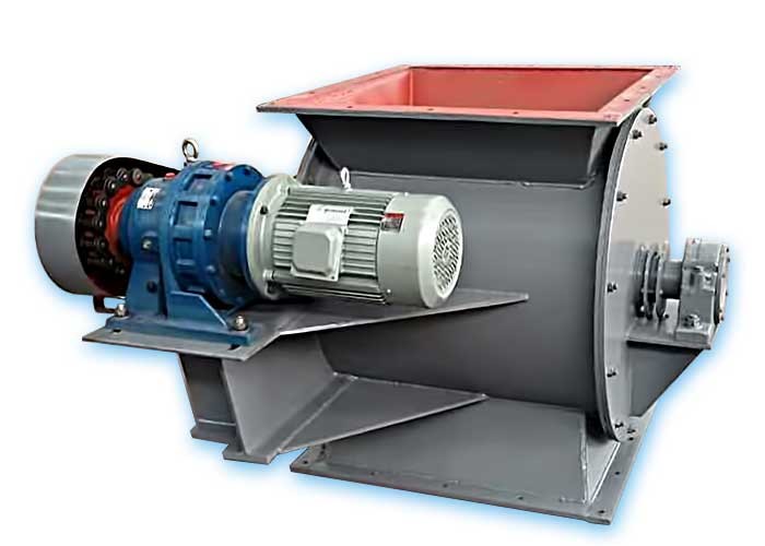 Airlock Impeller Feeder , Rotary Seal Valve Small Volume Uniform Discharge Various Size