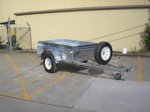 China Safety Galvanised Off Road Trailer 7x5 Box Trailer Independent Suspension wholesale