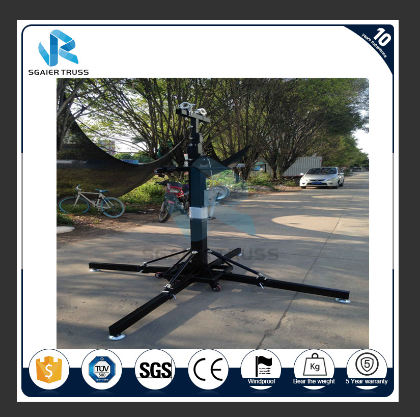 Elevator Tower Lighting Truss Stand 20ft Height 250kg Load Capacity Stage Light Stand