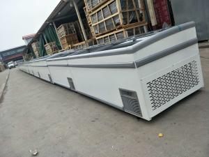 China Static Cooling Supermarket Chest Freezer Sliding Door Ice Cream Freezer Energy Saving wholesale