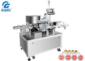 China 90pcs/Min Lip Balm Gloss Tube Labeling Machine 30mm Diameter wholesale